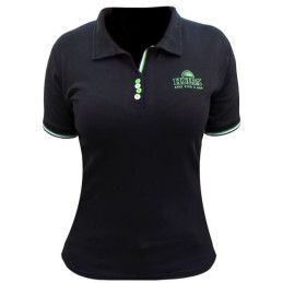 Damen Polo Shirt Holba Schwarz