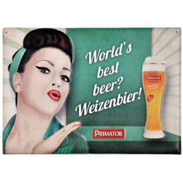 Metal Sign Primator Weizenbier