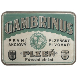 Metal Sign Gambrinus Retro