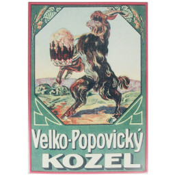 Metal Sign Kozel Retro Goat